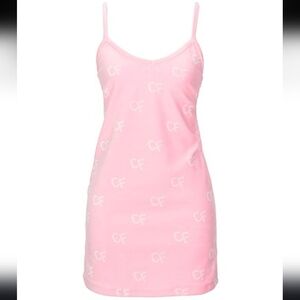 Chiara Ferragni Pink Mini Dress with CF Logo